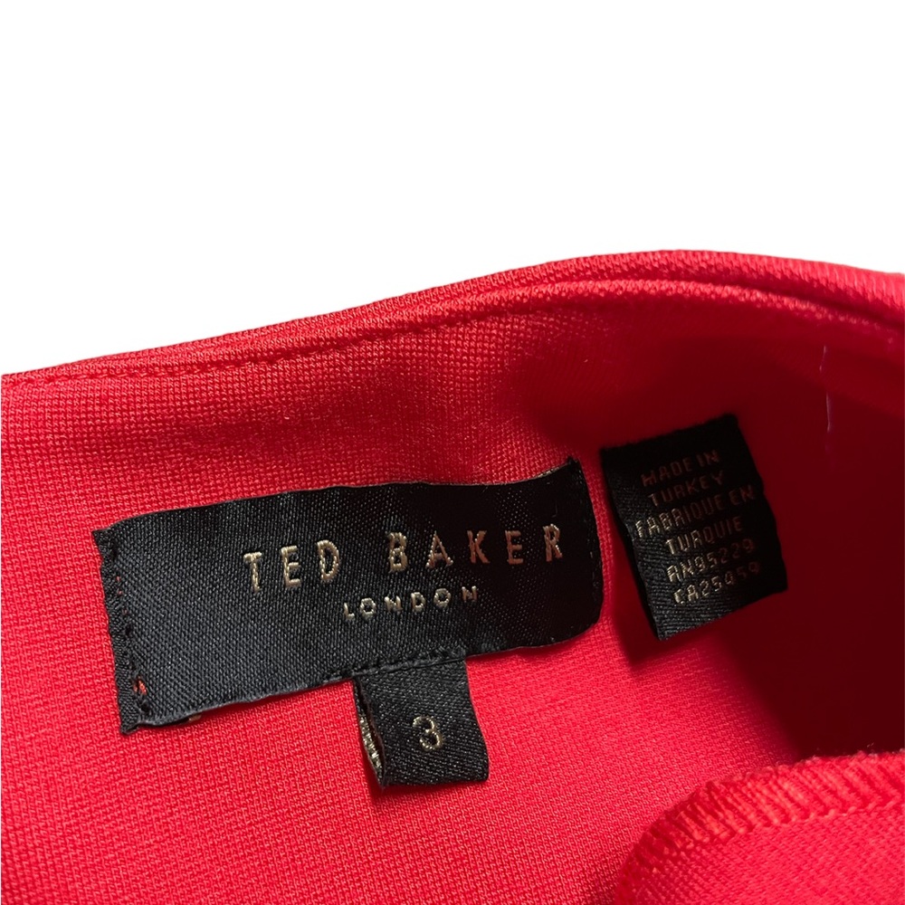Ted Baker London Red Buisness Casual Dress Shirt Blouse Size XL - Picture 4 of 5